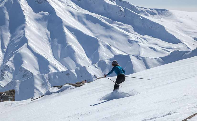 skiing